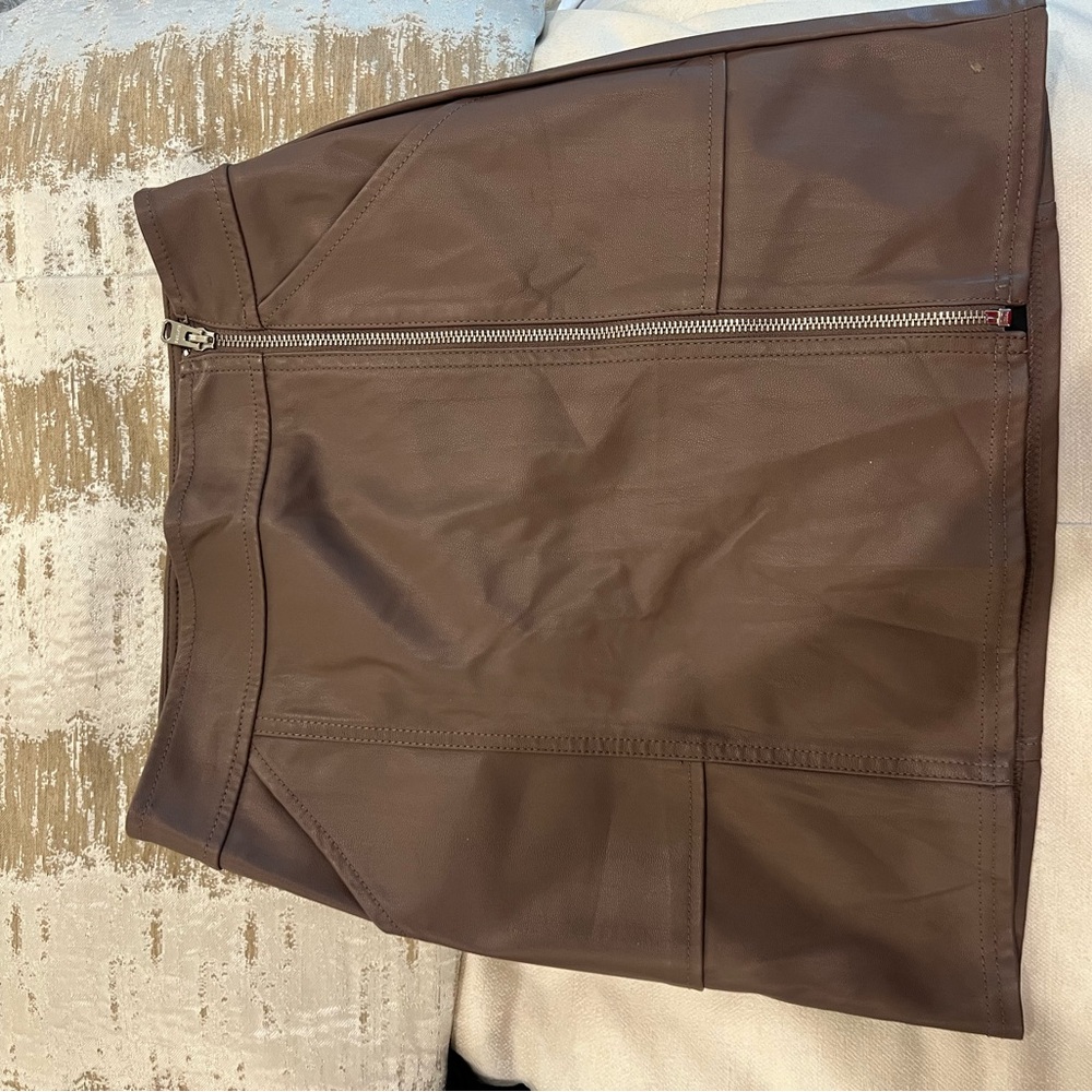 Faux Leather purple Skirt from express